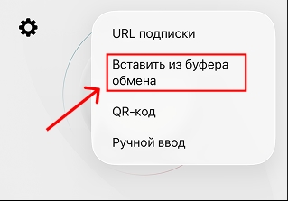 Импорт из буфера в Happ